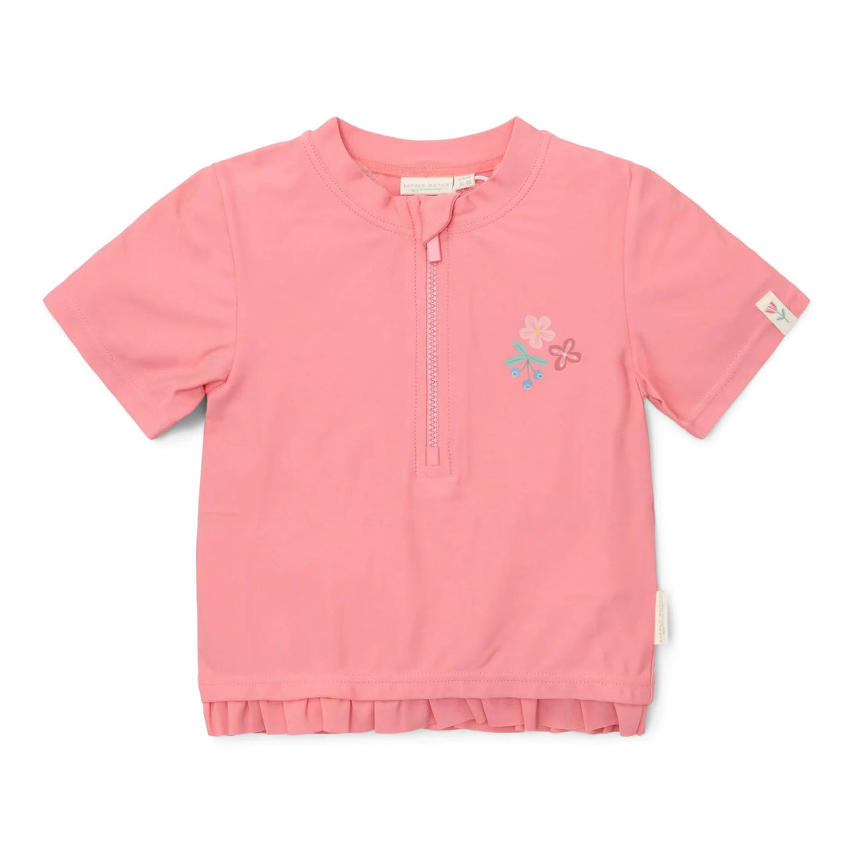 Zwemshirt korte mouw - Roze - Sunny Flowers