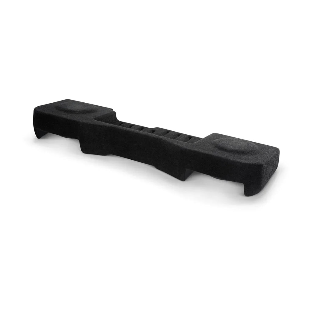 Stealthbox® Enclosed Subwoofer for Chevrolet Silverado and GMC Sierra Crew Cab Trucks (SB-GM-SLVCC3/10TW3/BK2