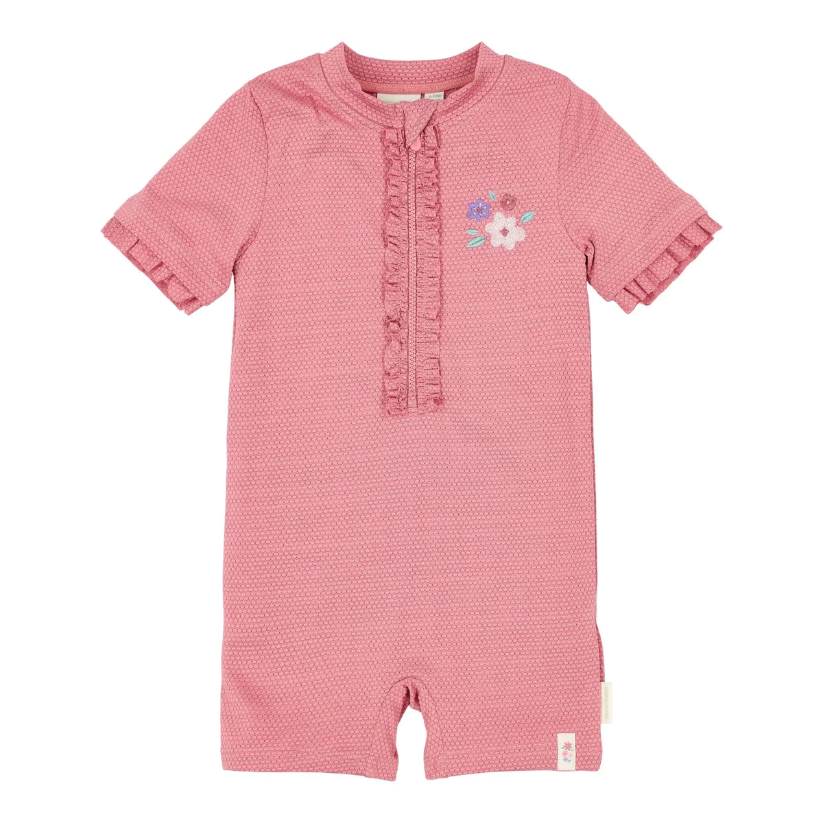 Zwempak korte mouw - Roze