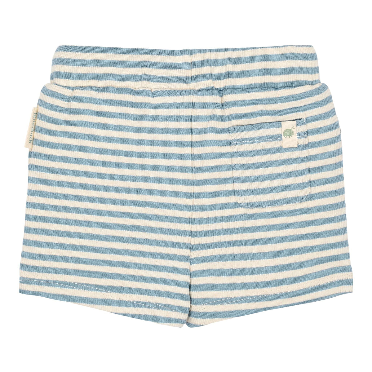 Gestreepte korte broek - Blauw