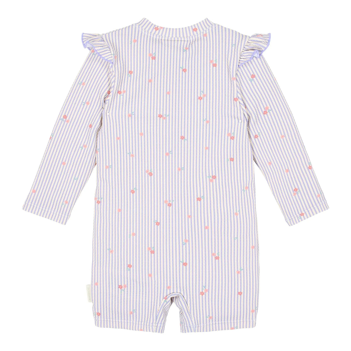 Zwempak lange mouw - UPF 40 - Paars - Dreamy Stripes