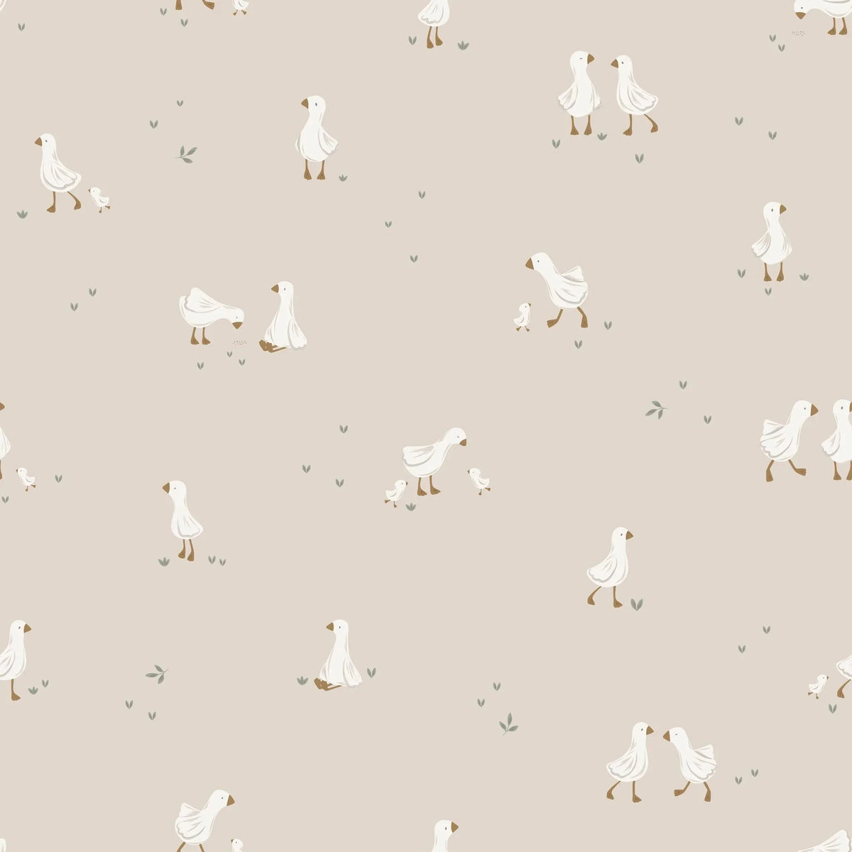 Vliesbehang – Beige – Little Goose
