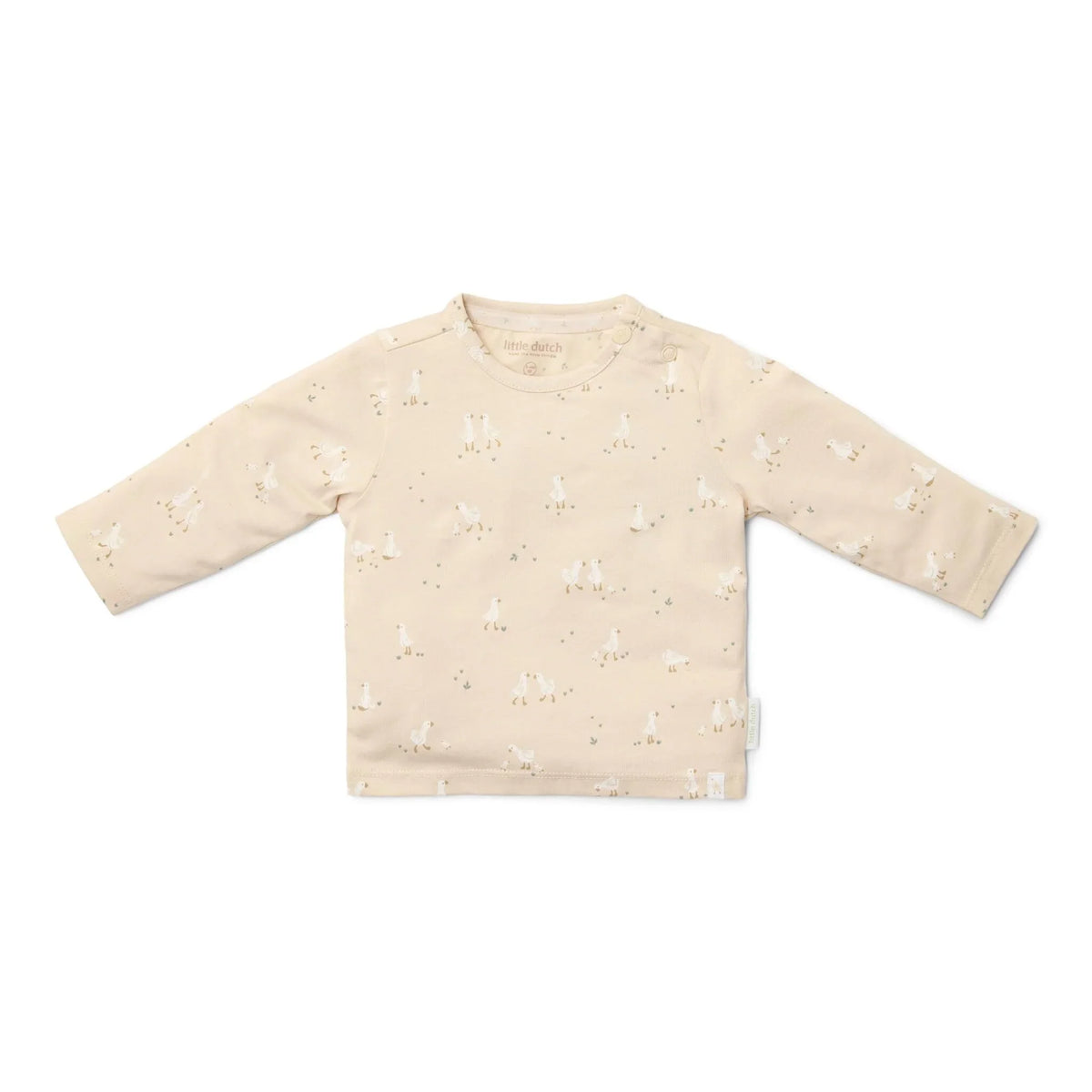 Shirt lange mouw - Beige - Newborn Naturals - Little Goose