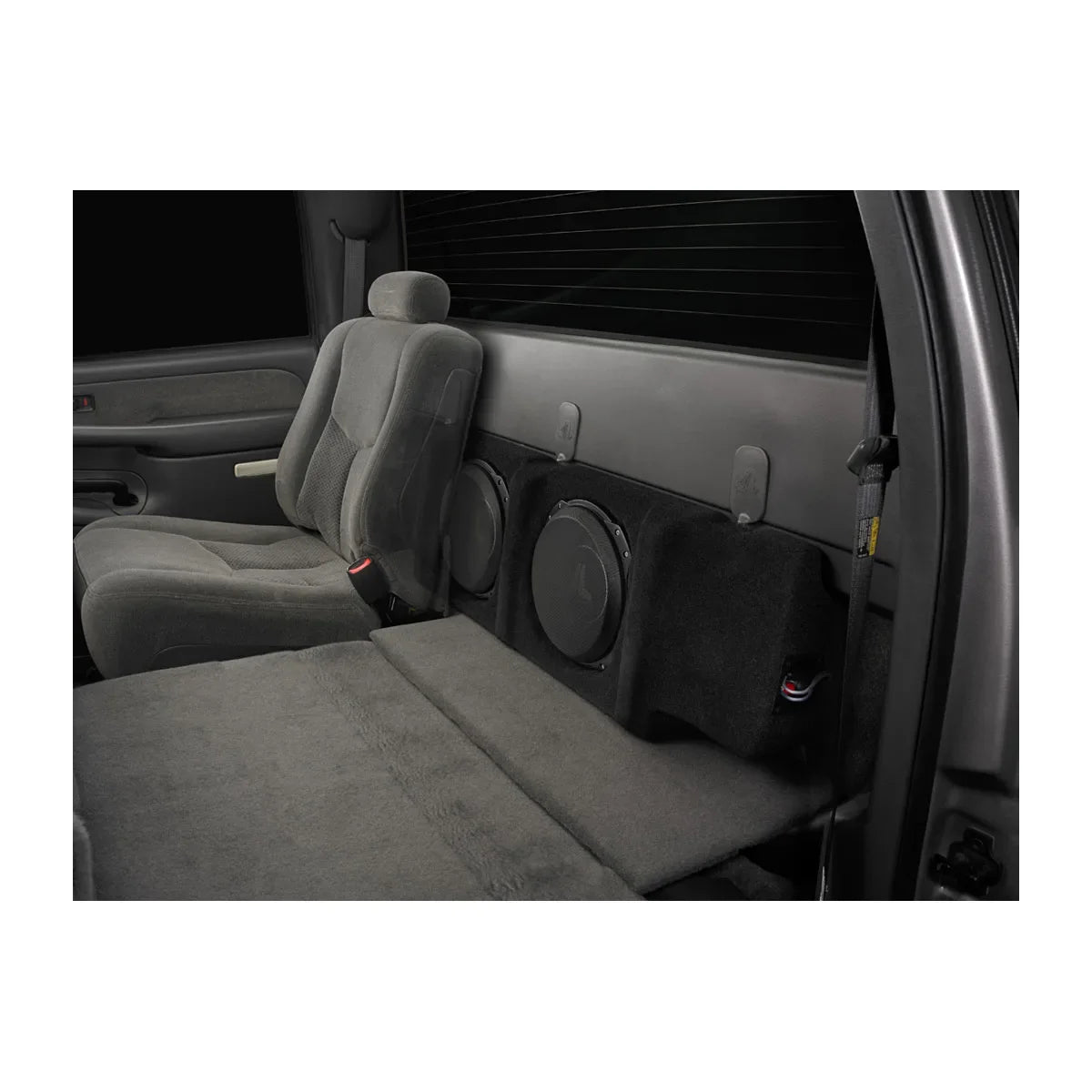 Stealthbox® Enclosed Subwoofer for Chevrolet Silverado, GMC Sierra Crew Cab Trucks and Crew Cab “Classic” Trucks (SB-GM-SLVCRW/10TW3)