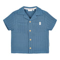 Blouse - Korte mouw - Blauw