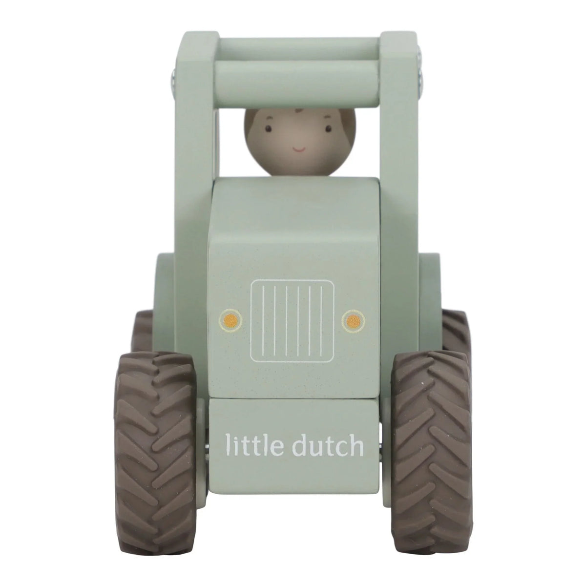 Houten tractor - Groen