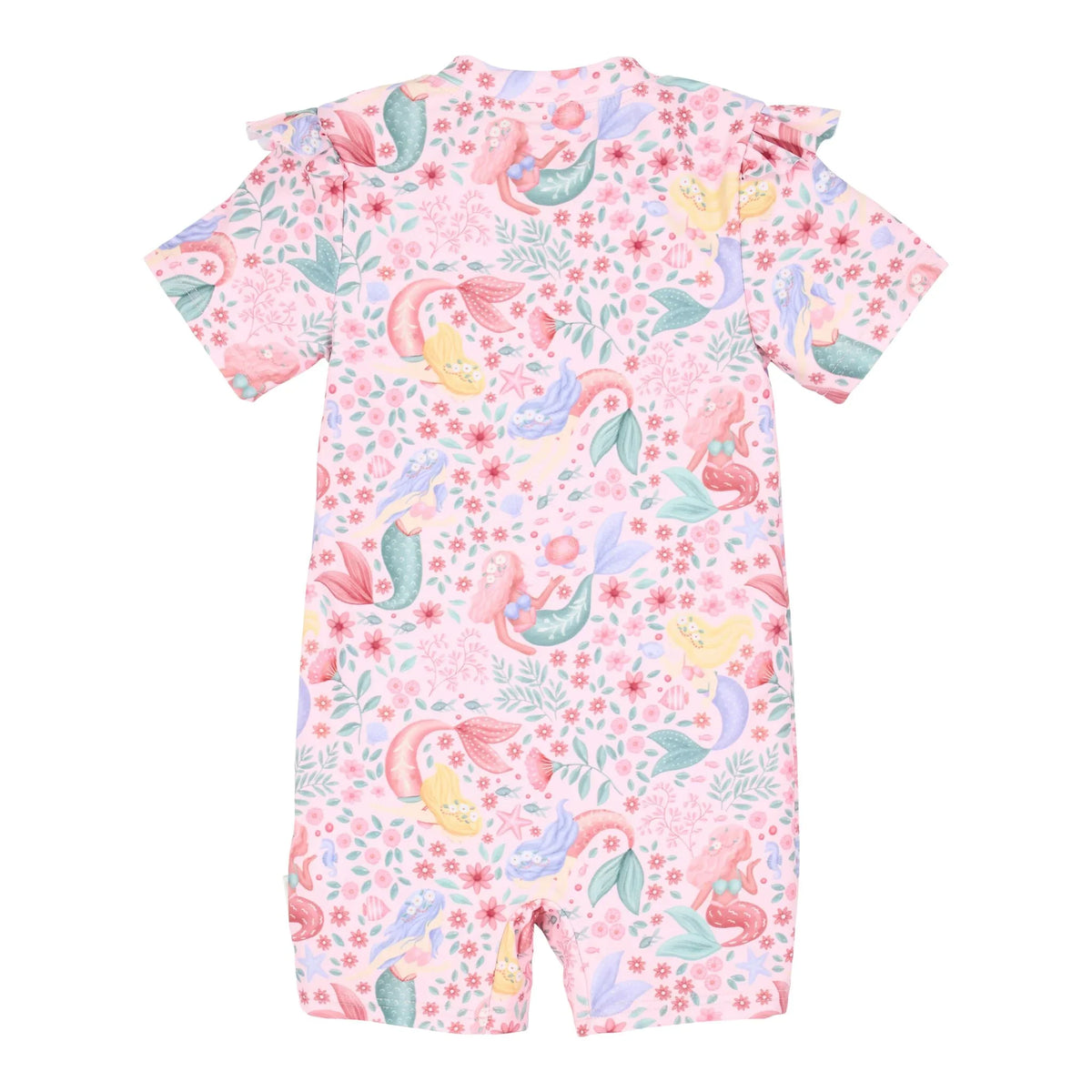 Zwempak korte mouw - Roze - Dreamy Mermaid