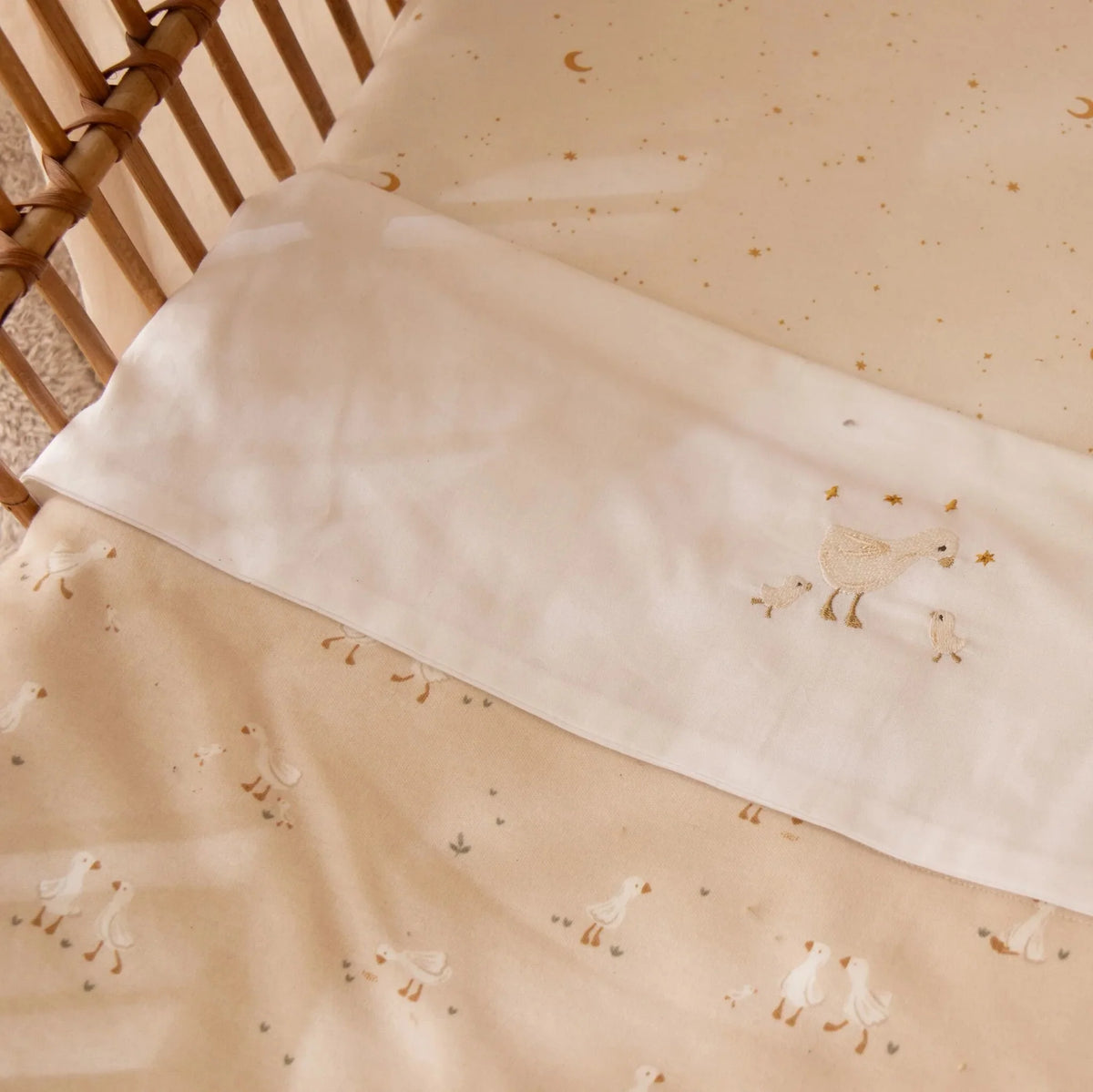 Wiegdeken - Fleece - Beige - Newborn Naturals - Little Goose