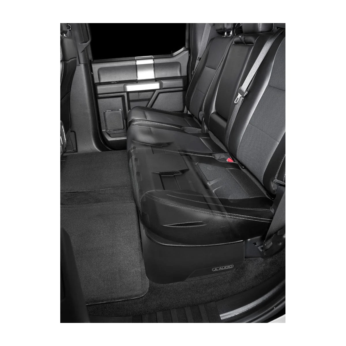 Stealthbox® Enclosed Subwoofer for Ford F-150 SuperCrew and F-250/350 Super Duty Crew Cab (SBX-F-150-SCDBL/12TW3)