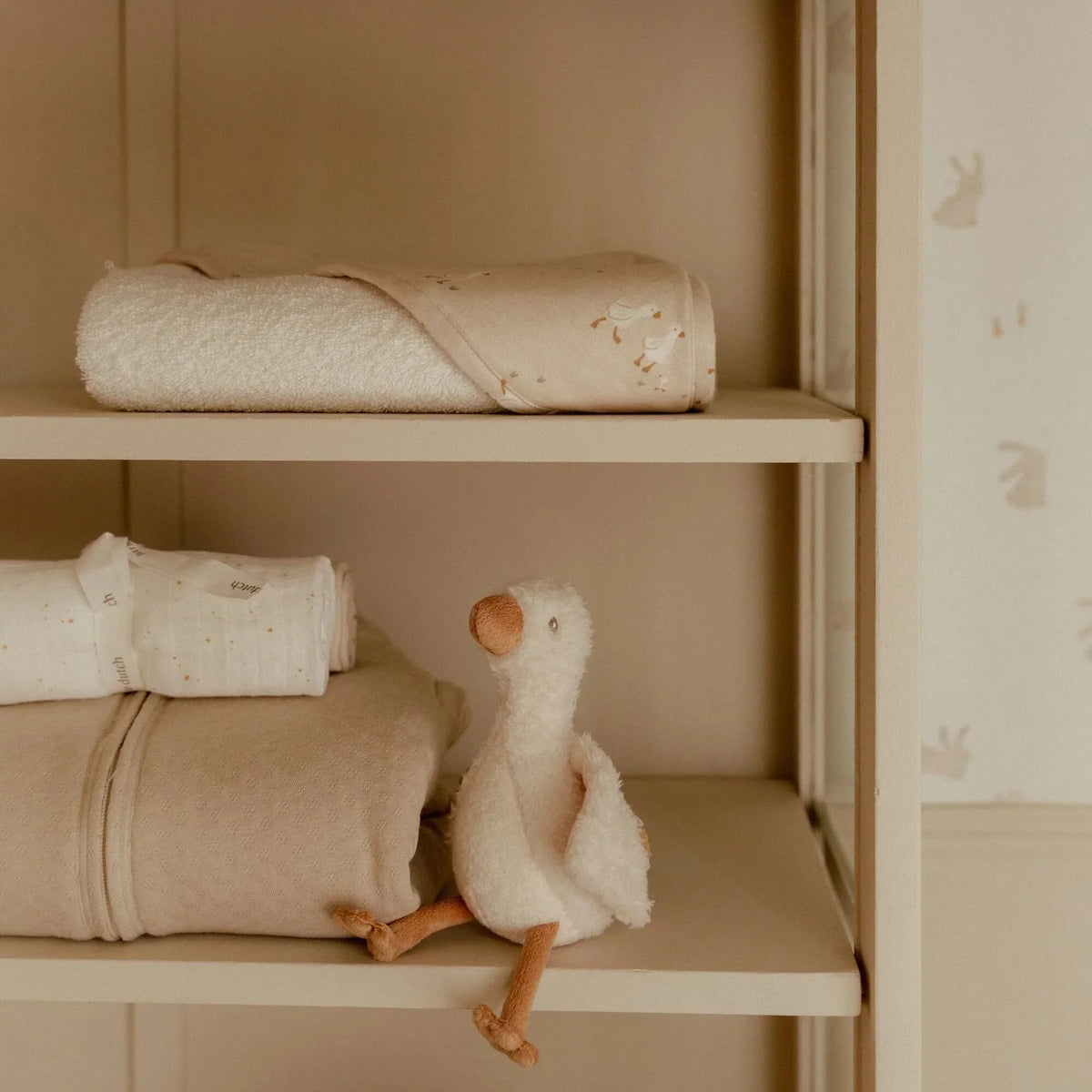 Knuffel Gans 17 cm - Wit - Little Goose