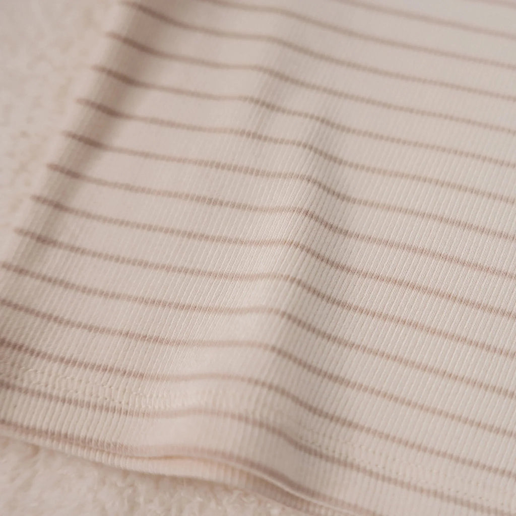 Shirt lange mouw - Beige - Newborn Naturals - Stripe