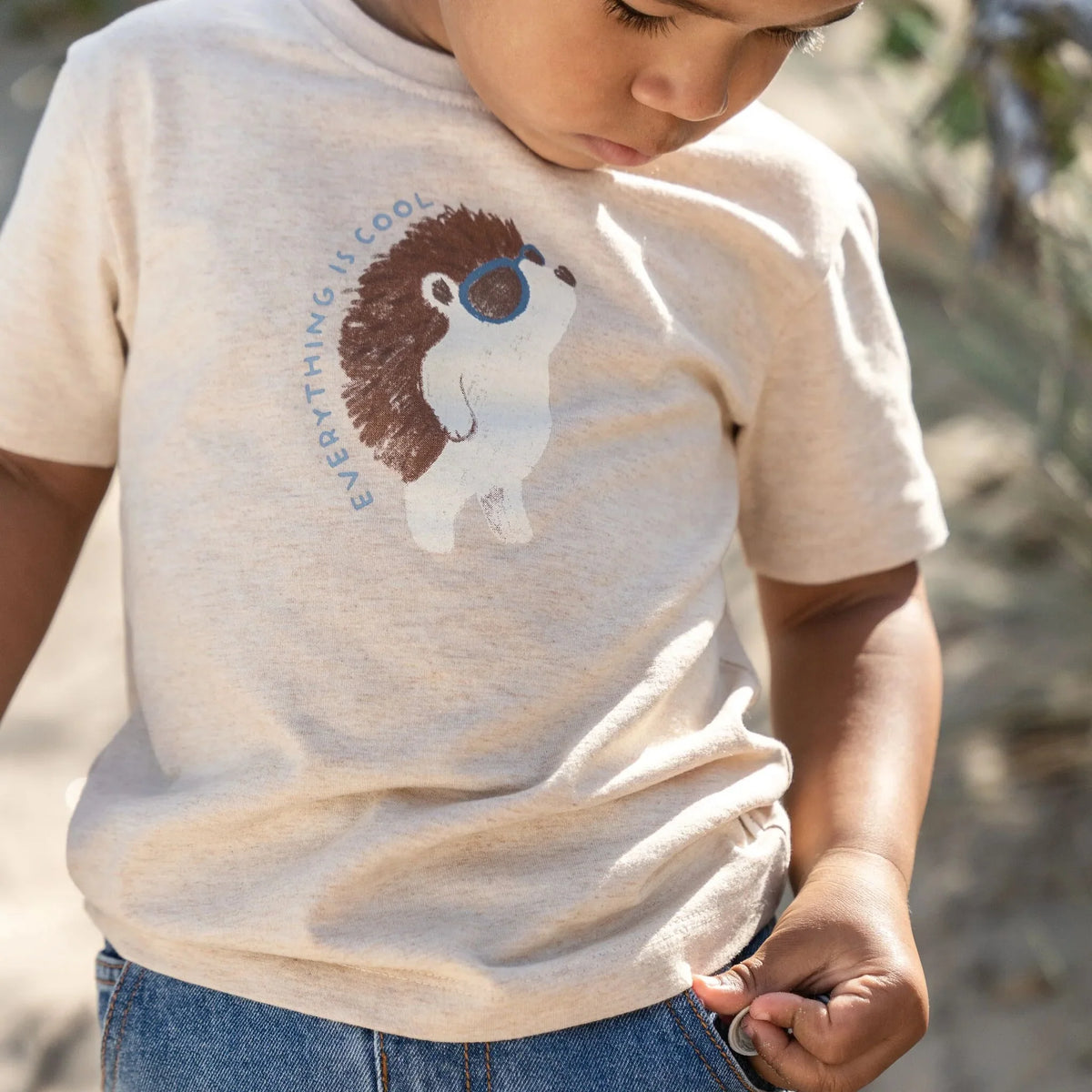 Shirt korte mouw - Zand - Egel