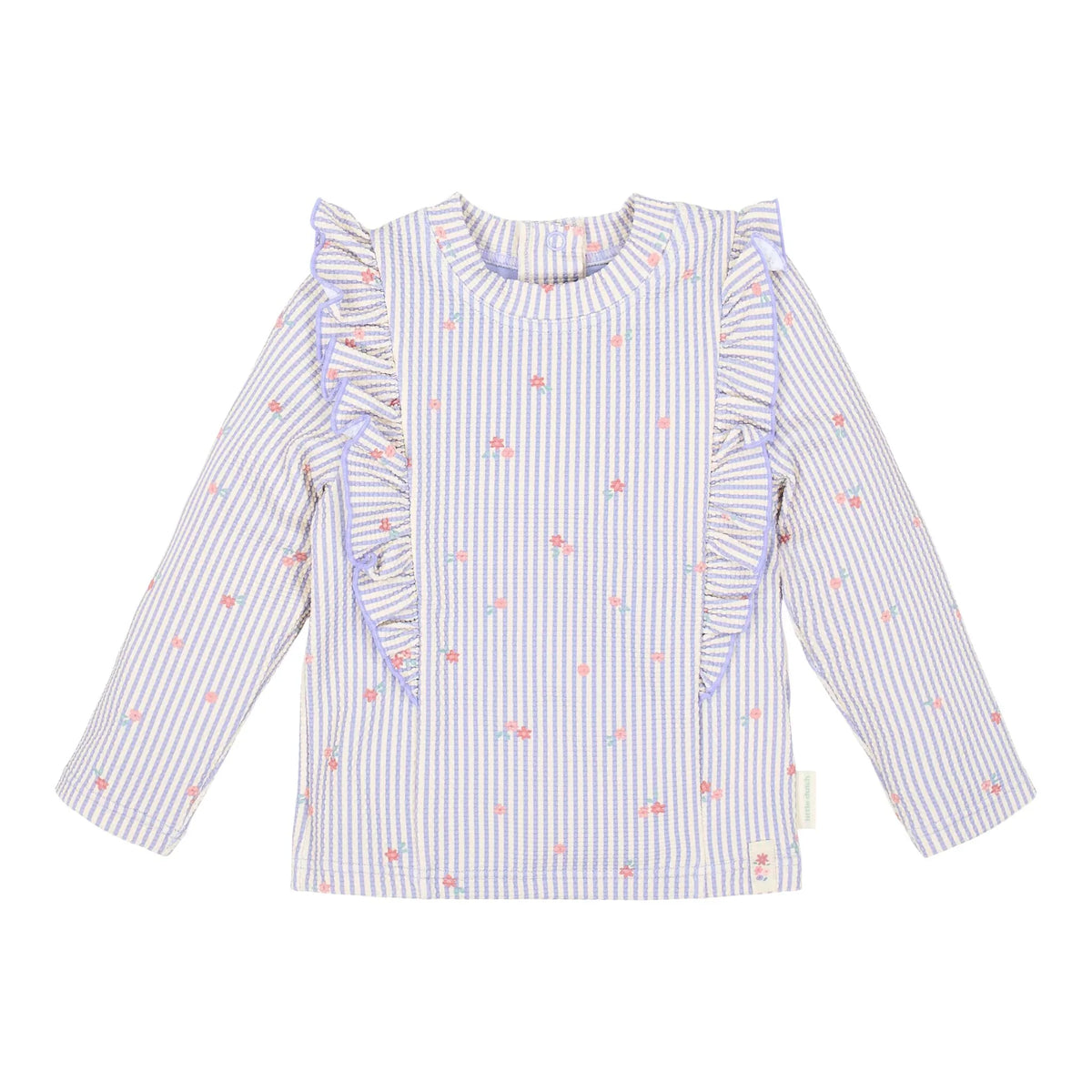 Zwemshirt lange mouw - UPF 40 - Paars - Dreamy Stripes