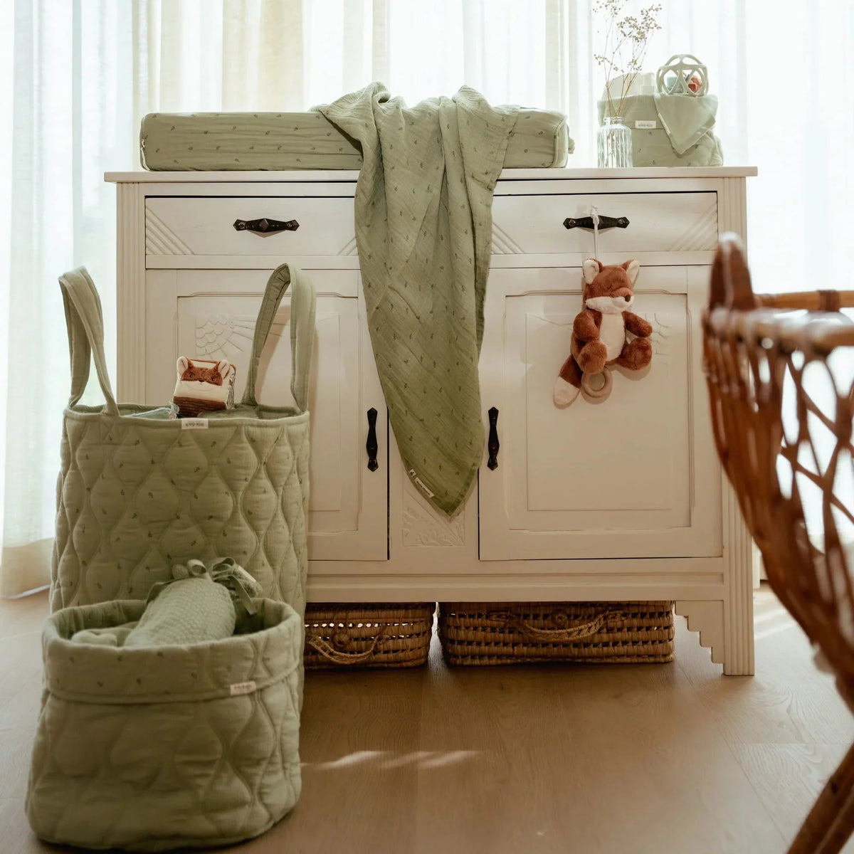 Opbergmand medium - Groen - Essentials