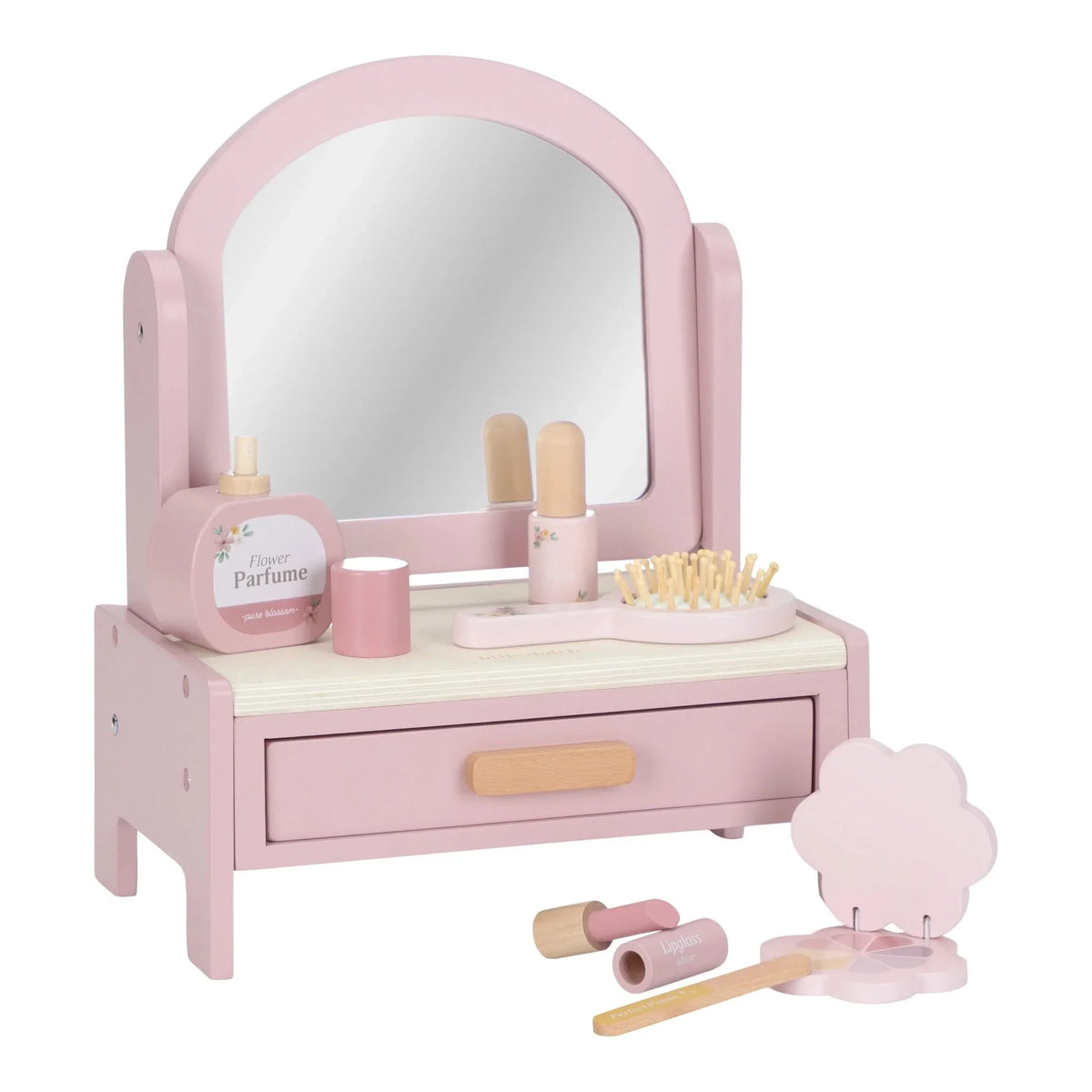 Houten kaptafel - Roze - Essentials