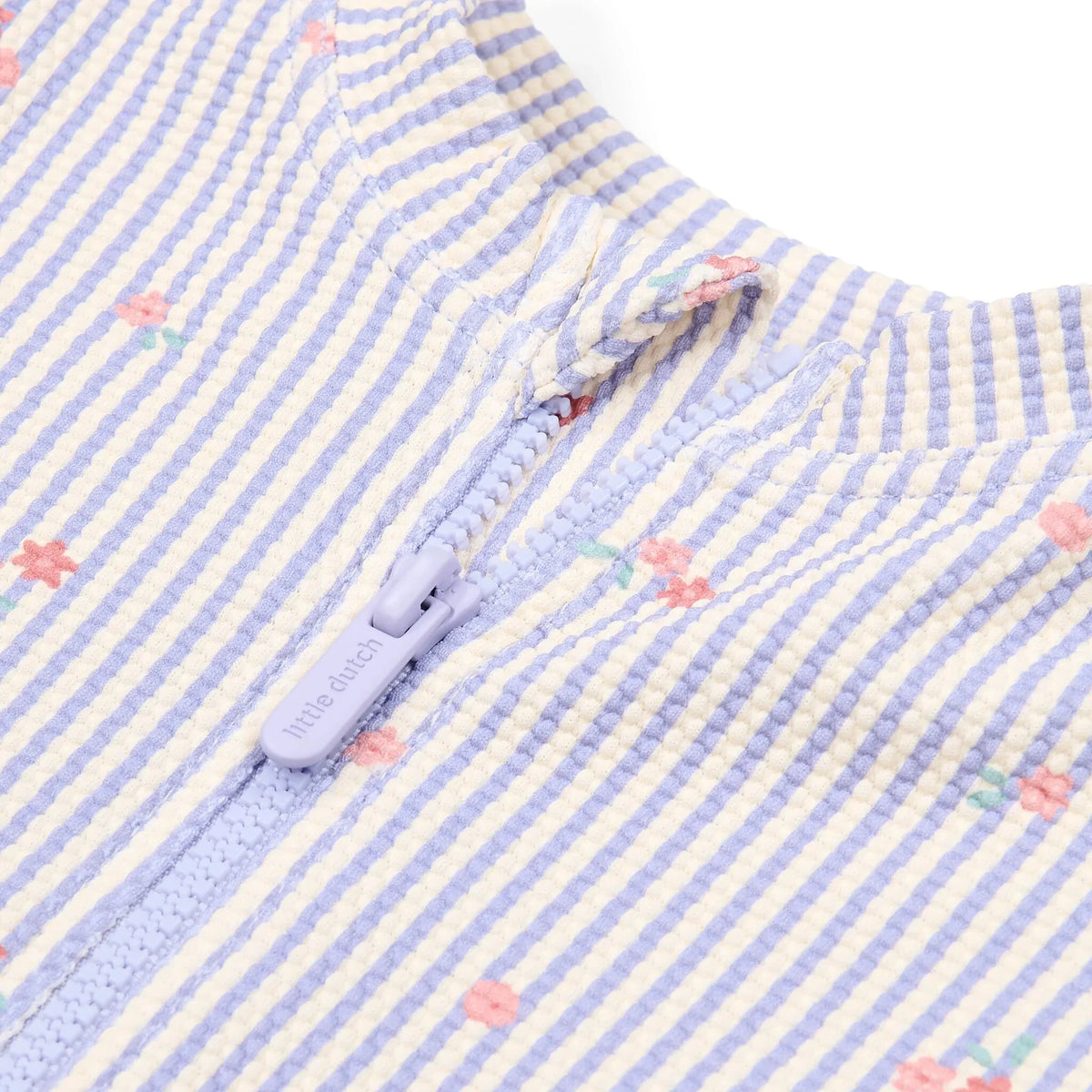 Zwempak lange mouw - UPF 40 - Paars - Dreamy Stripes