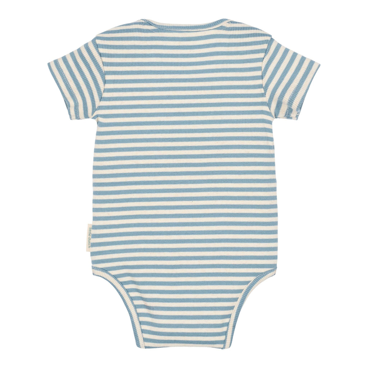 Gestreepte romper korte mouw - Blauw