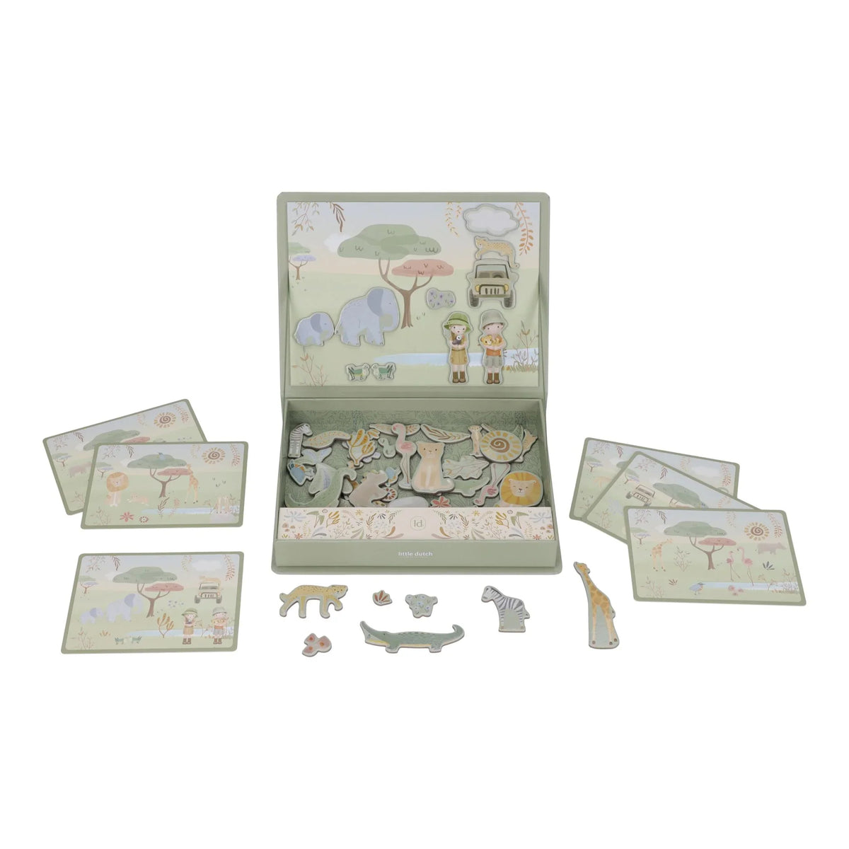 Magnetisch speelbord Safari dieren