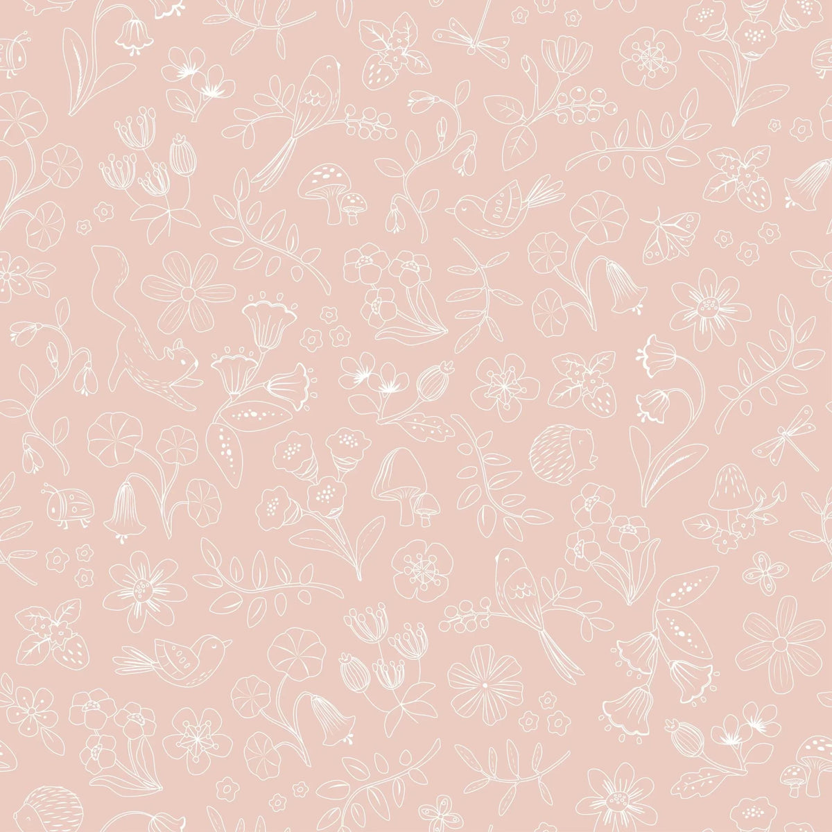 Behangstaal vliesbehang – Roze – Fairy Friends – Fairy Wonder
