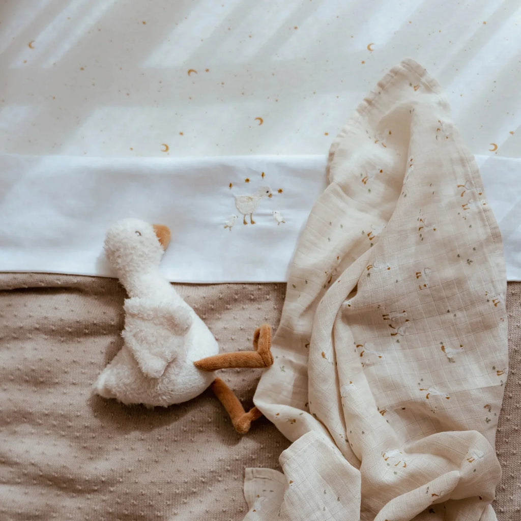 Hoeslaken - Wit - 70 x 140/150 cm - Newborn Naturals - Little Goose