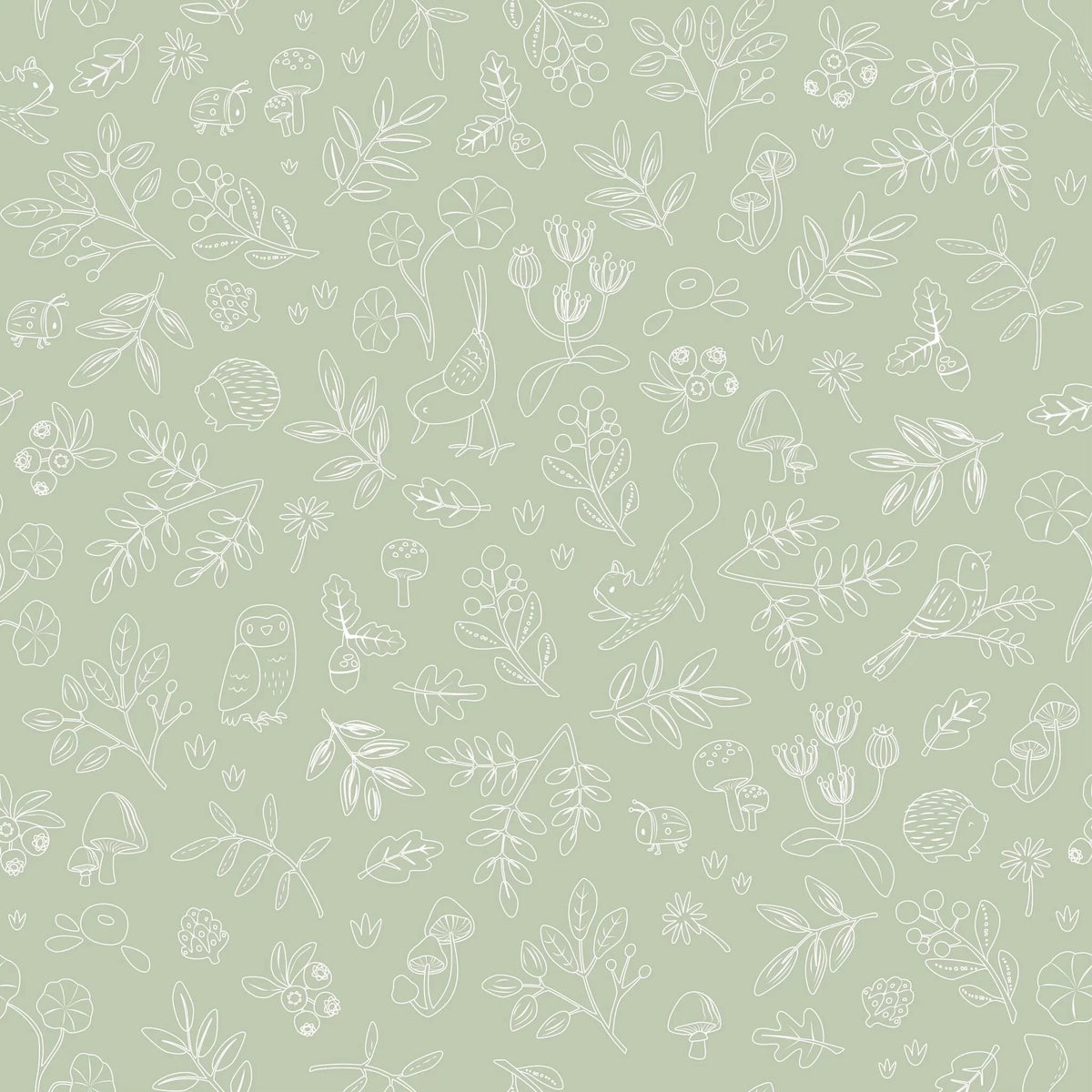 Vliesbehang - Forest Wonder Sage