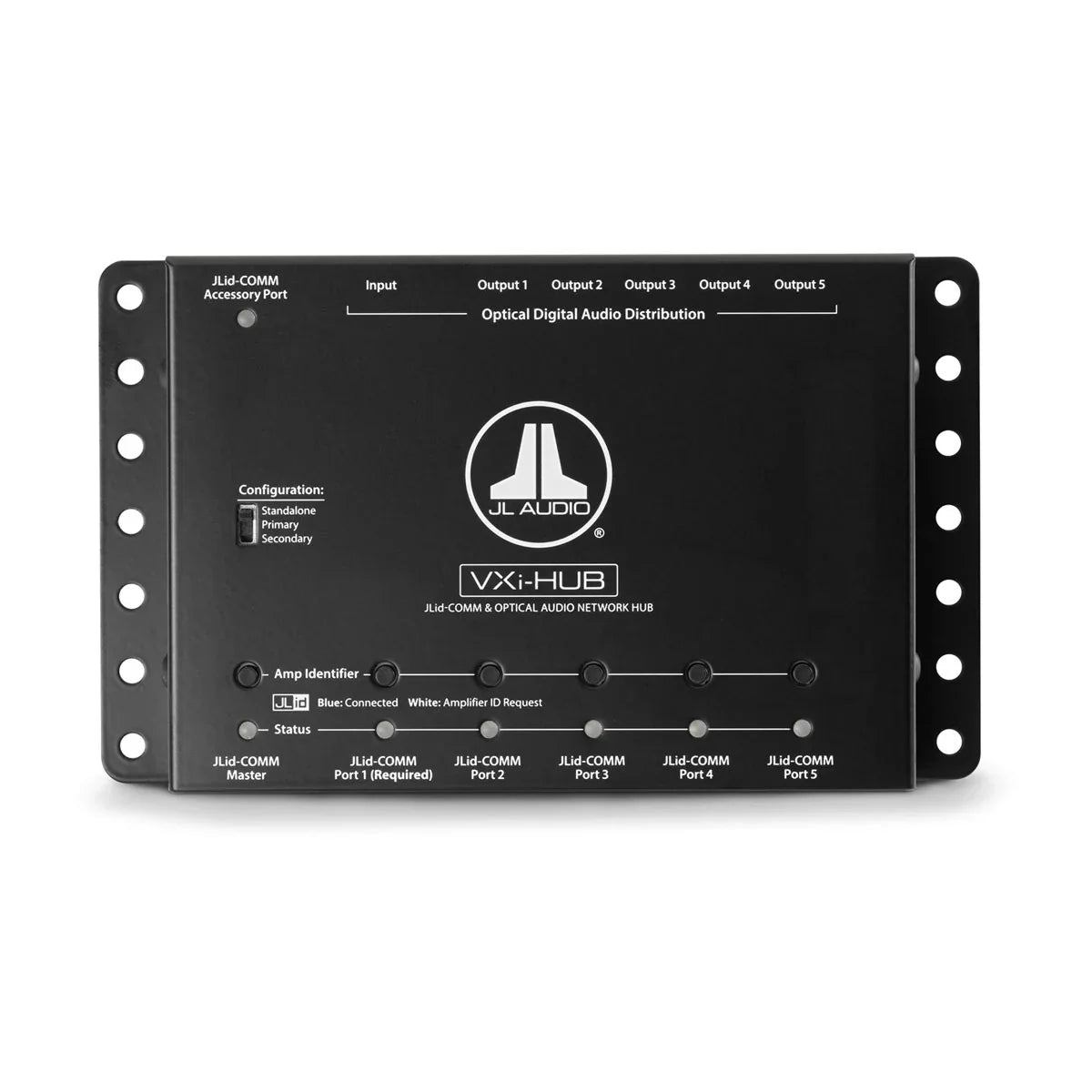 JLid™ Communication and Optical Audio Network Hub for VXi Amplifiers (VXi-HUB)