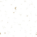 Vliesbehang – Wit – Newborn Naturals – Moon & Stars