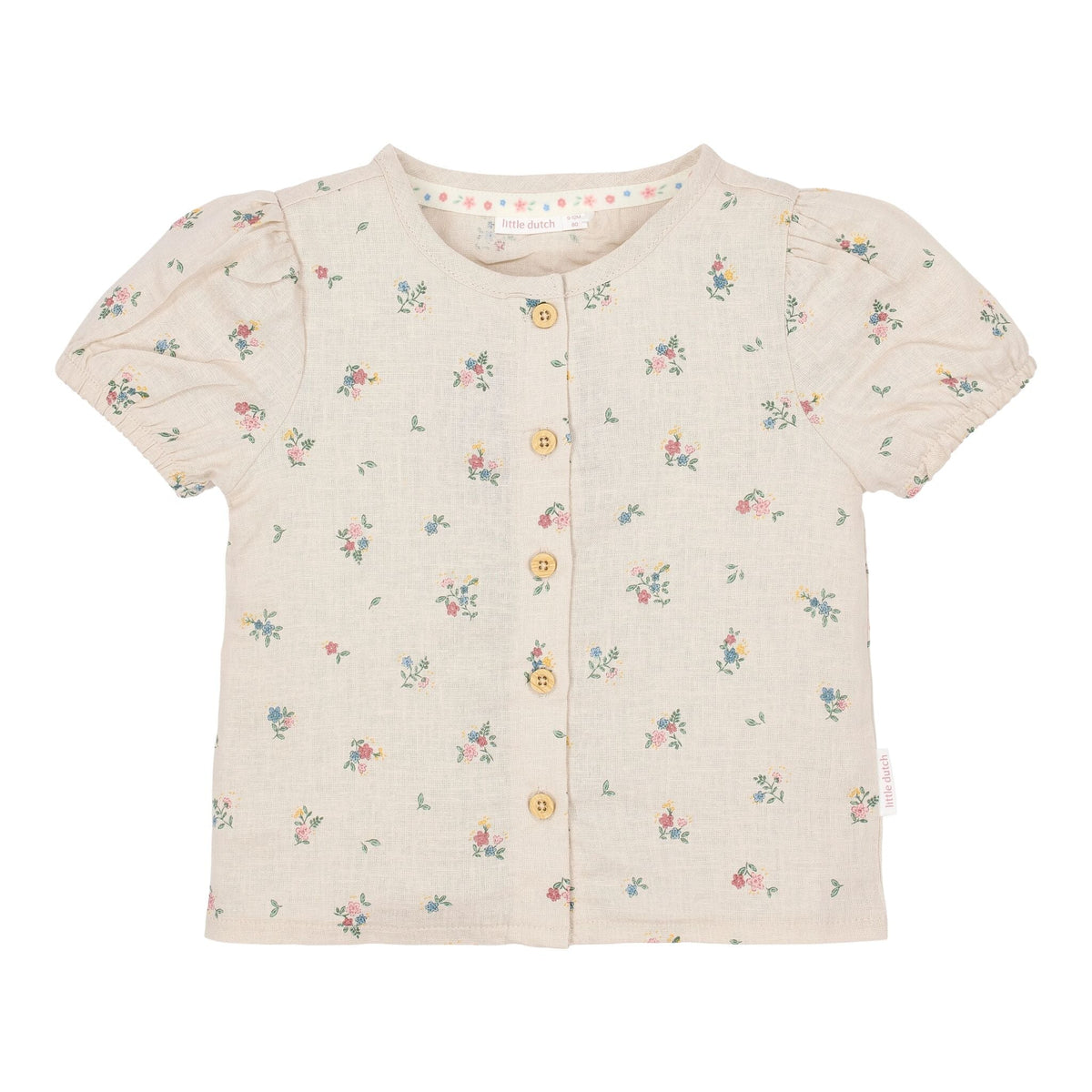Blouse - Korte mouw - Zand